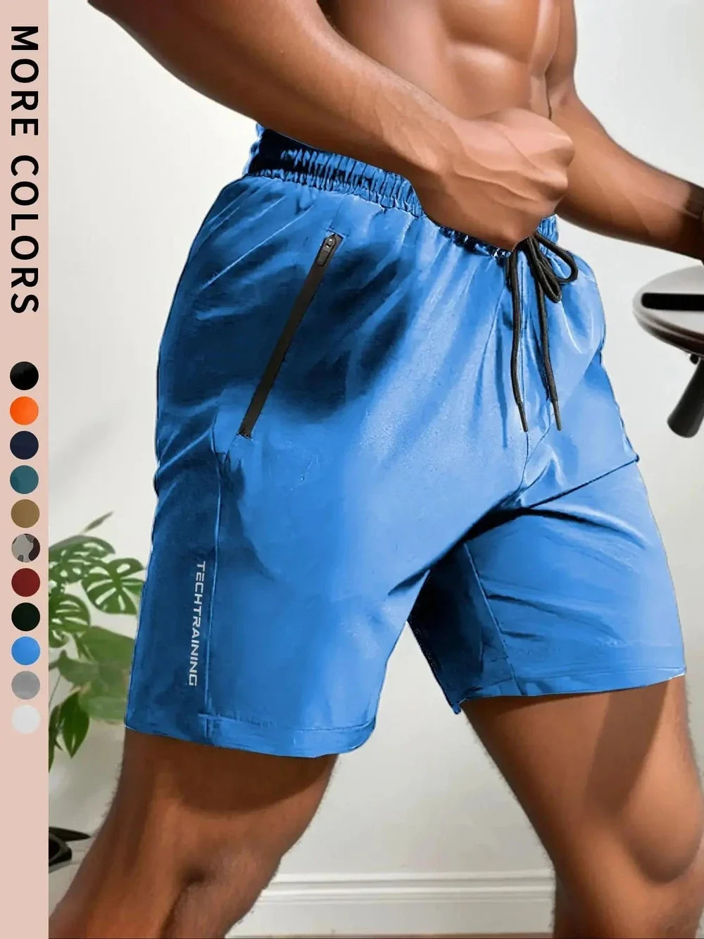 Close-up detail of Elite Shorts moisture-wicking fabric texture