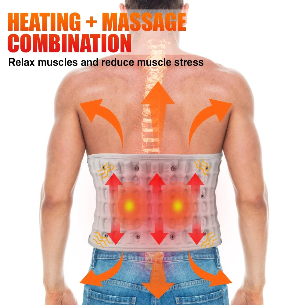 Inflatable Heated Lumbar Support Belt